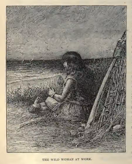Nicoleño — Illustration of Nicoleño woman, Juana Maria, from James M.