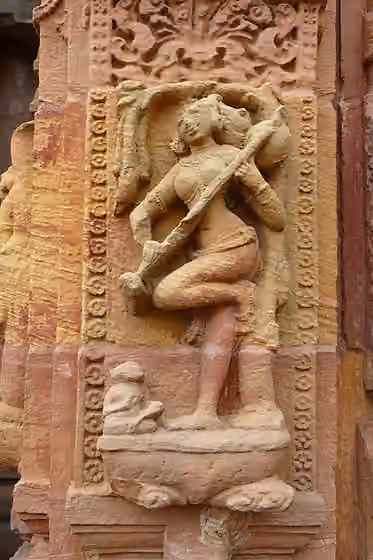 Ekatantri veena — Decorations of the Mukteshvara Temple of Bhubaneswar