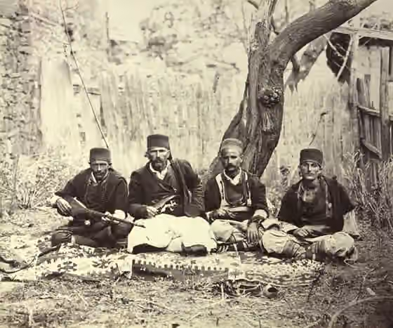Albanians in North Macedonia — Albanians from Debar, Macedonia in 1863