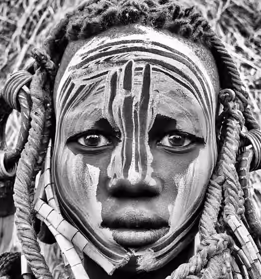 Kalabari tribe — Portraits Black & White Ethiopia