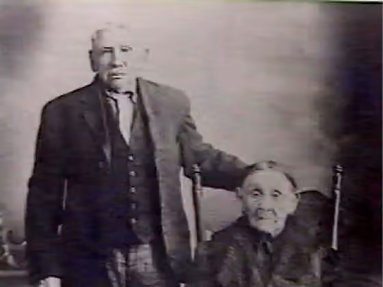 Métis — Amable "White Duck" LeBlanc and his wife Marie-Louise Cimon, founders of Lac-Simon in Quebec, Canada.