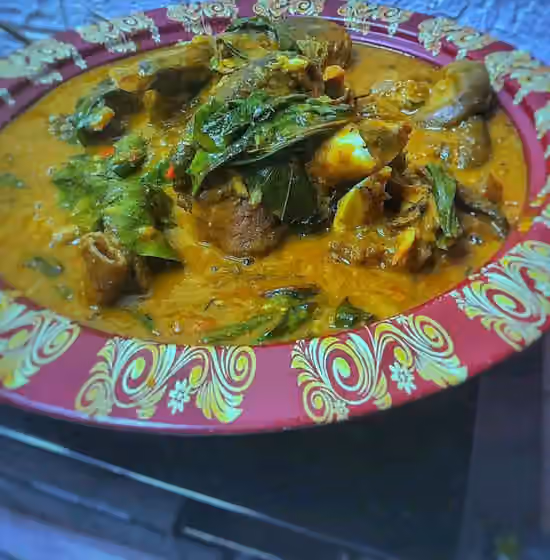 Ofe Oha — Freshly Cooked Oha Soup