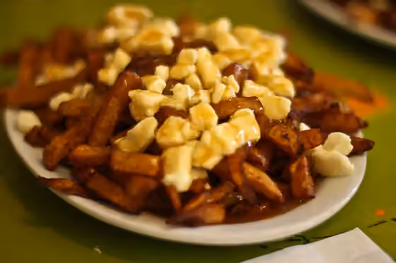 Cuisine of Quebec — Poutine Classique at La Banquise in Montreal.