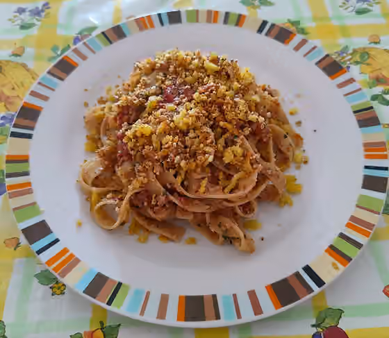 Tumact me tulez — Tumact me tulez, traditional dish from Barile, Basilicata