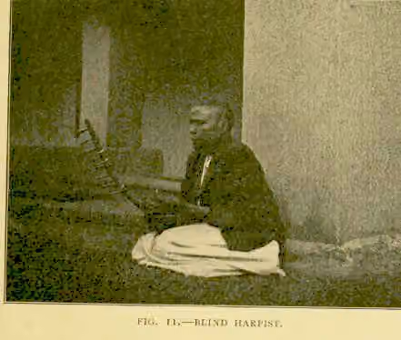 Baganda music — Blind harpist in Buganda , Uganda .