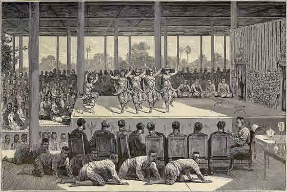Siamese Cambodians — At a court modeled on Bangkok's.