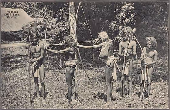 Suku Wedda — Veddahs (wild men), Ceylon.