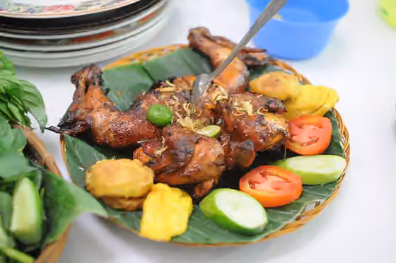 Bakakak Hayam — Ayam Panggang (grilled chicken, Sundanese style)