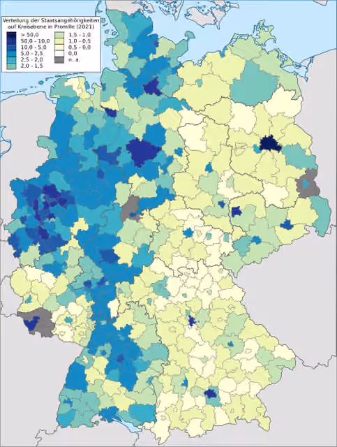 Arabs in Germany — Arab population in Germany at district level.