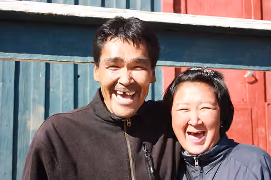 Inuit Greenland — Kulusuk, Tunumiit Inuit couple