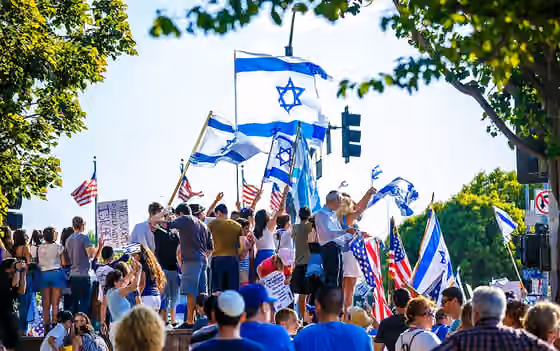 Israeli Americans — Israeli-American Council Tzav 8 pro-Israeli rally in Los Angeles during Operation Protective Edge Against Hamas