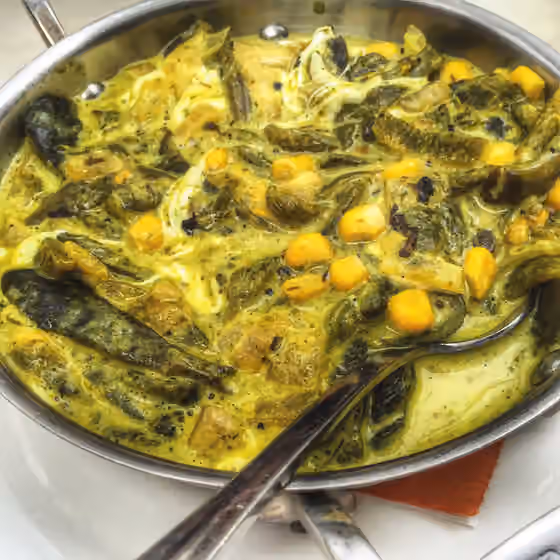 Rajas con crema — Mexican dish, Rajas con crema