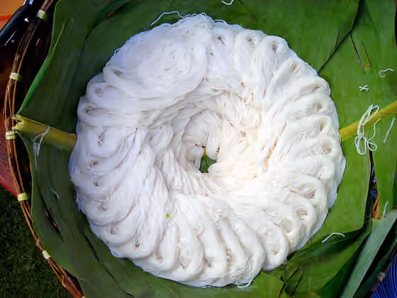 Masakan Thailand — Khanom Chin - Thai rice vermicelli