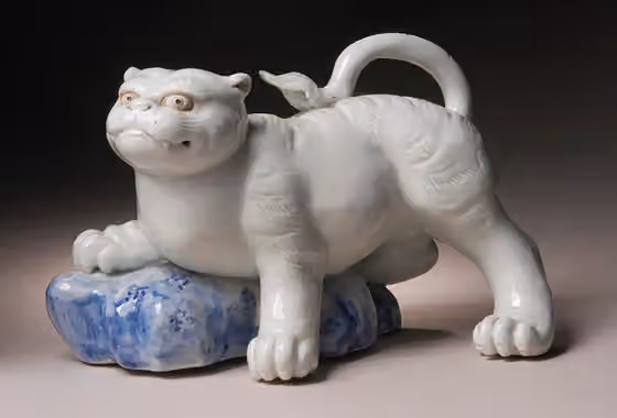 Hirado ware — Japan, 19th century Sculpture Hirado ware, porcelain with underglaze blue Gift of Allan and Maxine Kurtzman (M.2002.147.9) Japanese Art Currently on public view: Pavilion for Japanese Art, floor 3