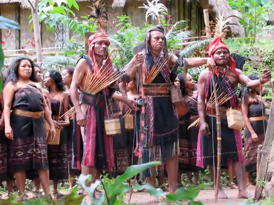 orang Abui — The Abui people of Takpala Traditional Village on Alor Island, East Nusa Tenggara, Indonesia, retain their traditional Melanesian customs.