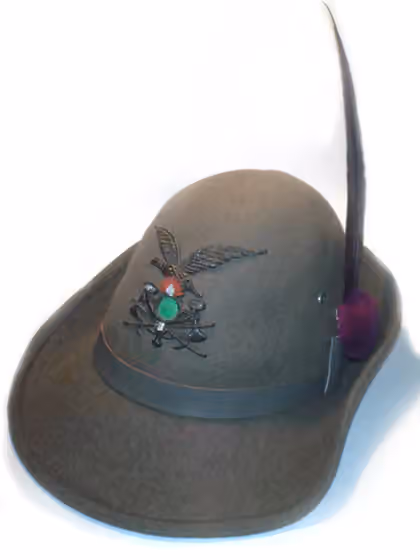 Alpini songs — Cappello Alpino (Alpine hat) of an Engineer-Sapper of the Italian Army Alpini 2.