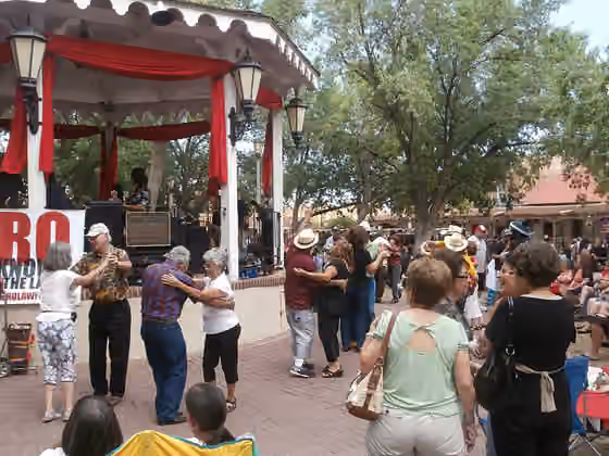 New Mexico music — People dancing to Al Hurricane and Al Hurricane, Jr.