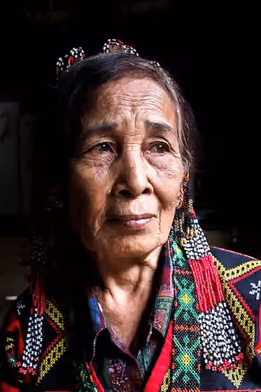 orang Teboli — An elderly woman of the T'boli ethnic group.