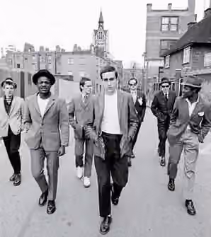 Two-tone (music genre) — Derivative work of File:You're Wondering Now-The Specials from conception to reunion.jpg