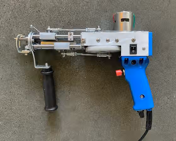 Mengumpai — example of tufting gun (cut pile)