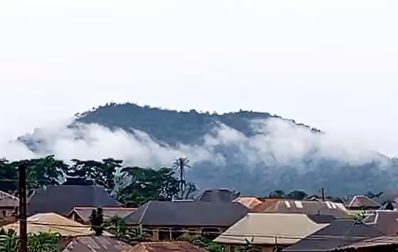 Oke Ora — The 650m Ora Hill (Oke Ora) as seen from Ife looking east.