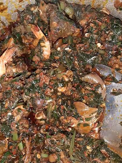 Efo riro — A photo of Prepared (Vegetable) Efo Riro