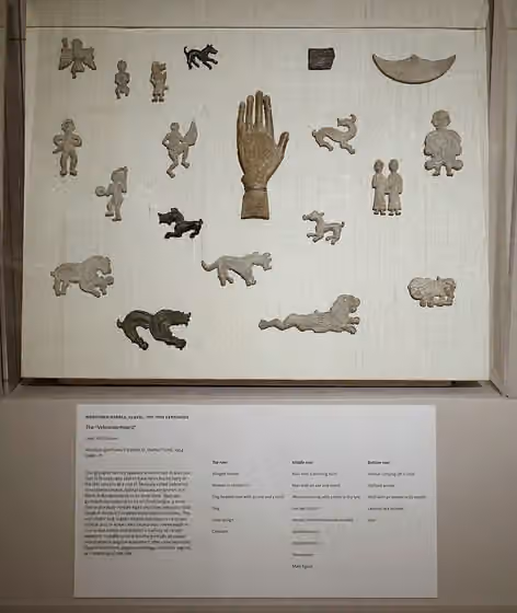 Belegezites — Exhibit in the Princeton University Art Museum - Princeton University, Princeton, New Jersey, USA.