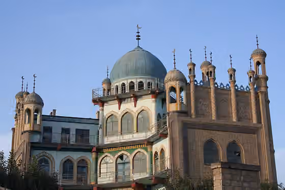 Karasahr — Mosque in the city center of Yanqi, Xinjiang Uyghur Autonomous Region, China