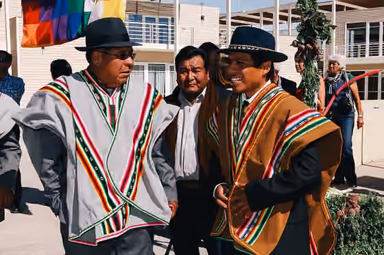 Suku Aymara — Personas de la comunidad aimara en Pozo Almonte, Chile.