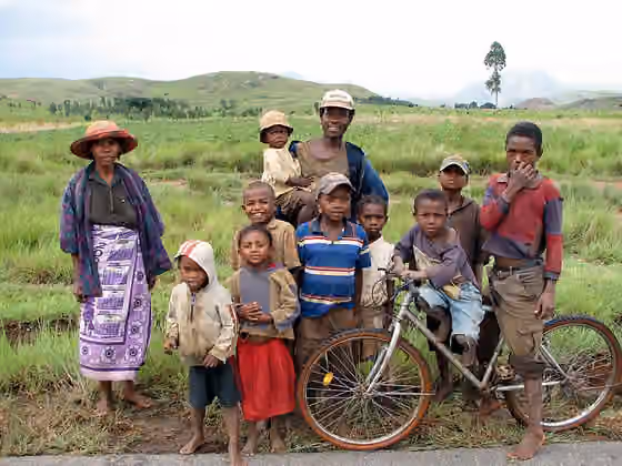 orang Malagasi — Family near Ambalavao, Madagascar