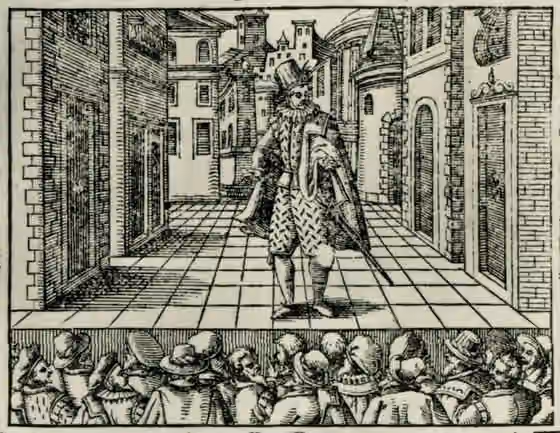 Madrigal comedy — The opening prologo from Orazio Vecchi's madrigal comedy L'Amfiparnaso, from the libretto printed in Venice in 1597.
