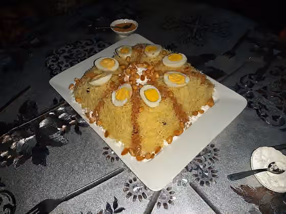 Seffa — Seffa, a typical dish of Moroccan cuisine.