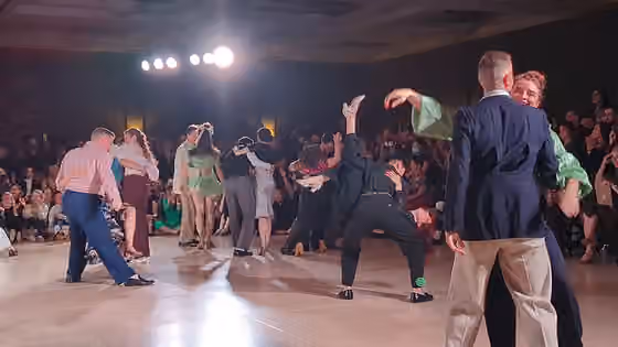 Balboa (dance) — The Open Classic competition finals all-skate at the 2025 California Balboa Classic.