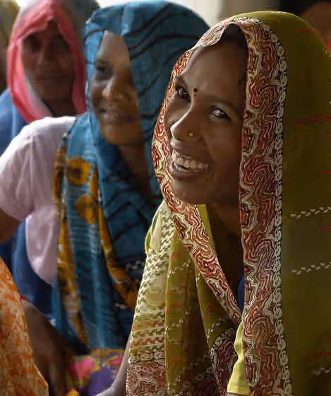 Gondi people — Women in a tribal (Gond adivasi) village, Umaria district, India.