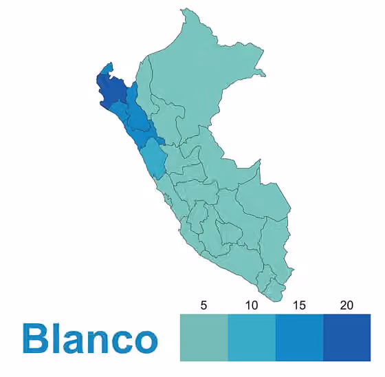 White Peruvians — White Peruvians by region of Peru