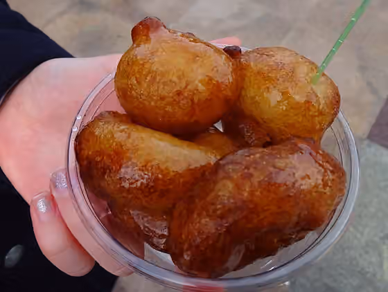 Lokma — Lokma, dough balls, fried and doused with sugar syrup.