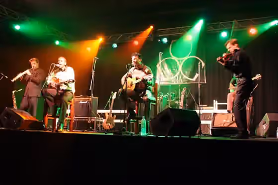 Music of Namibia — Gustav and George Pickering live on stage performing 'Olupando'(2005)