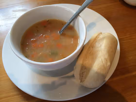 Scotch broth — lunch at Inveraray Castle - Scotch broth