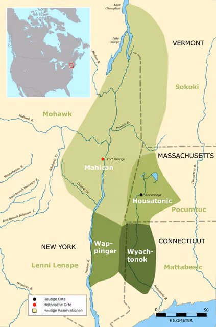Wawyachtonoc — Traditional territory of Mahican