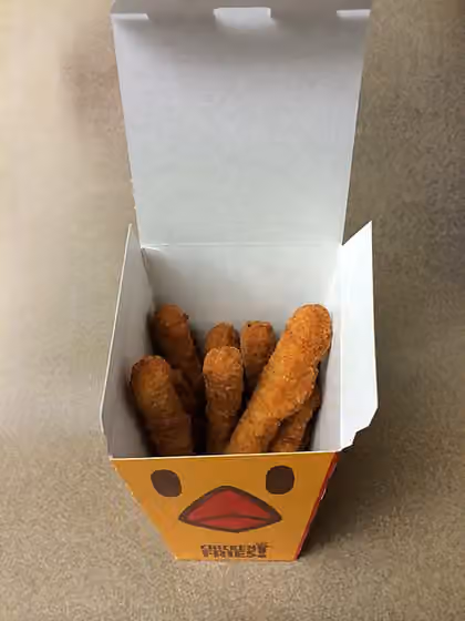 BK Chicken Fries — An order of Burger King chicken fries.