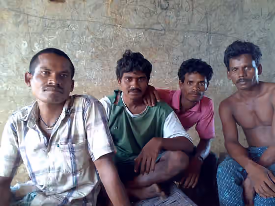 Koya (tribe) — The men who feature in this photograph belong to the hunter gatherer tribe which is called as Koya or Koi community.