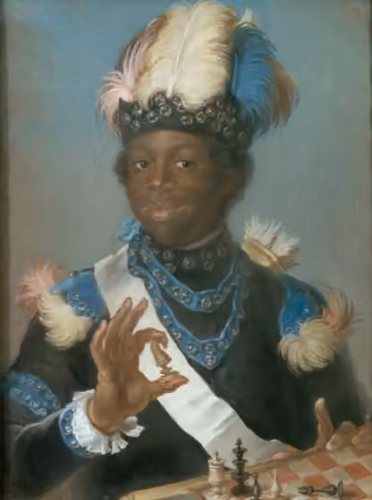 African immigrants to Sweden — NMGrh 1455, Adolf Ludvig Gustav Albert Couschi, by Gustaf Lundberg, 1775