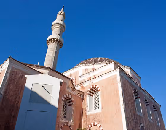 Turks of the Dodecanese — Suleiman Mosque in the medieval city of Rhodes, Greece .