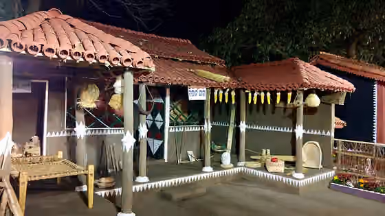 Kisan people — A typical house of tribals of the Kisan community from Odisha.