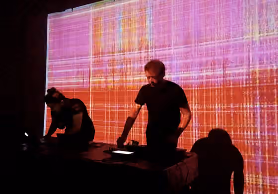 Algorave — Norah Lorway and Jeff Donaldson Performing at Fierce Festival Algorave 2013, Birmingham, UK wearefierce.org/events/club-fierce-algorave/