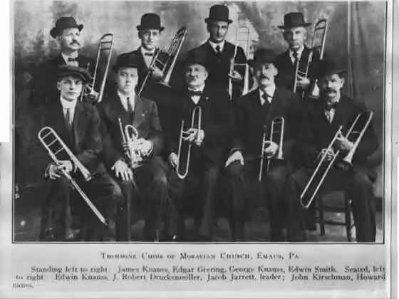 Moravian Church music — Trombone Choir of the Moravian Church in Emaus, Pennsylvania