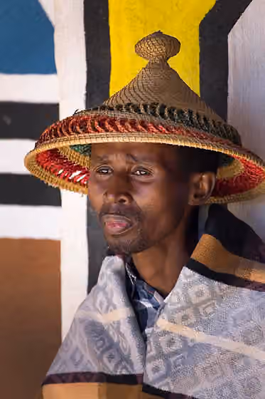orang Sotho — Sotho elder, South Africa.