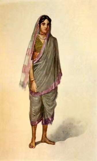 Mahar — "A Mahar woman," a watercolor by Rao Bahadur M.
