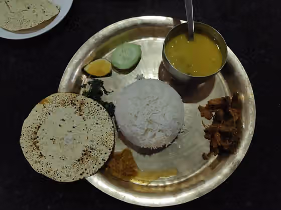 Dal bhat — Dal Bhat Tarkari, Nepali daily food.