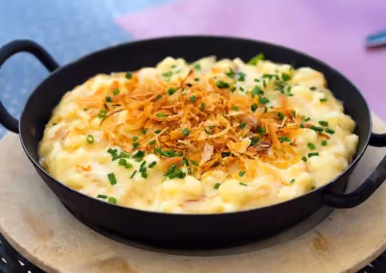 Käsespätzle — Käsespätzle in Sölden, Tyrol